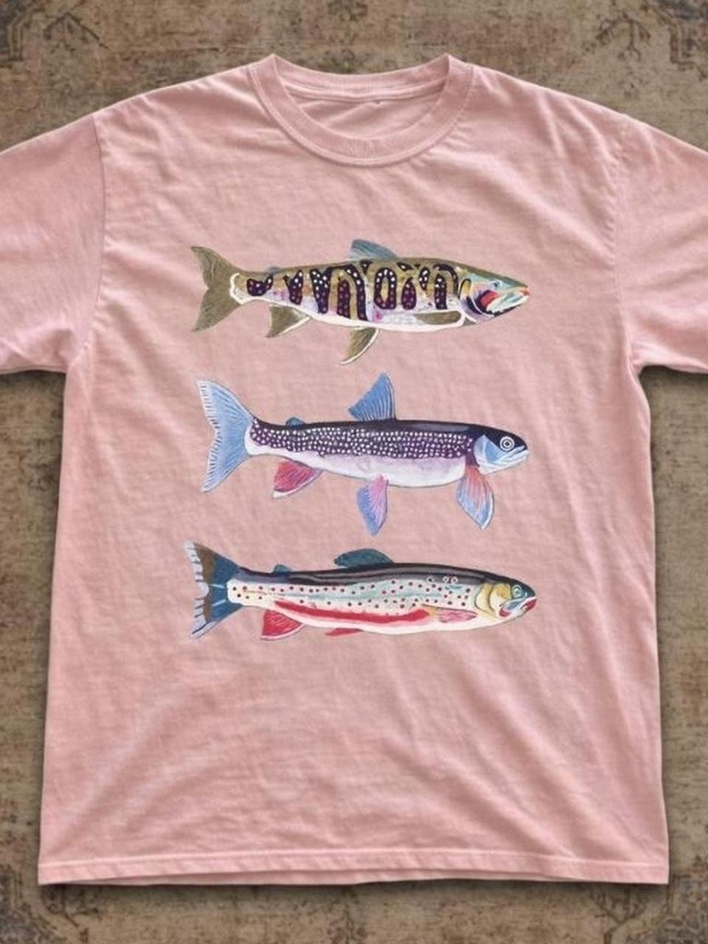 Light Pink Fish Graphic Tee